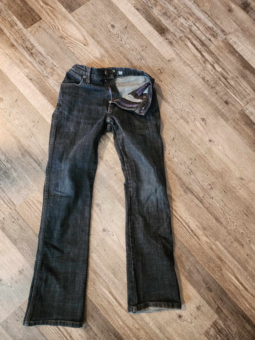 Wrangler Boys Dark Blue Straight-Leg Jeans